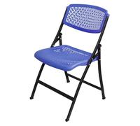 YCVAWEOD Folding Chair - Breathable Mesh & Steel Frame, Stackable Plastic Seat for Events, Office, Wedding, Party, Lightweight & Durable LWX