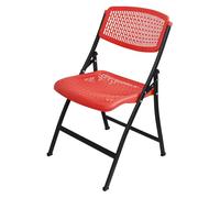 YCVAWEOD Folding Chair - Breathable Mesh & Steel Frame, Stackable Plastic Seat for Events, Office, Wedding, Party, Lightweight & Durable LWX