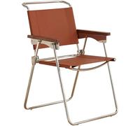 YCVAWEOD Folding Chair Office Chair For Small Spaces European Retro Dining Chair, Cafe Portable Leisure Chair, Garden Foldable Camping Chair, Load Bearing 150kg/330lbs(Brown color) LWX