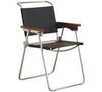 YCVAWEOD Folding Chair Office Chair For Small Spaces European Retro Dining Chair, Cafe Portable Leisure Chair, Garden Foldable Camping Chair, Load Bearing 150kg/330lbs(Black color) LWX