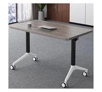 YCVAWEOD Folding Conference Table Mobile Training Desk Height Adjustable Multi-Function Office Table for Meeting Rooms Gray 140x50x75cm LWX