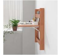 YCVAWEOD Folding desk, Floating Laptop Desk, Fold Wall Mounted Table, Desk, Space Saving Fold Down Floating Desk, for Study, Bedroom and Living Room(Yellow) LWX