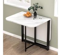 YCVAWEOD Folding Dining Drop Leaf Table for Small Space, Multifunction Extension Dinner Kitchen Office Desk Table, for Dining Room Bedroom Restaurant(120cm/47in) LWX