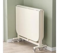 YCVAWEOD Folding Dining Table, Extendable Kitchen Desk with Locking Wheels, Versatile Dinner Table, Space Saving Kitchen, Dining Room Table (Color : B) LWX