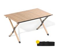 YCVAWEOD Folding Dining Table, Portable Outdoor Expandable Dining Set, Easy to Carry for Small Spaces, Ideal for Camping and Outdoor Gatherings LWX