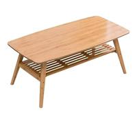 YCVAWEOD Folding Floor Table, Bamboo Coffee Table, Floor Desk, with Storage Foldable End Table Living Room Sofa Tea Table, Low Table for Sitting on The Floor,B,100cm LWX