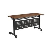 YCVAWEOD Folding Meeting Table Mobile Office Desk Training Table for Schools & Libraries Space-Saving Design (B 160x60x75cm) - Perfect for Classroom & Event Use LWX