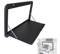 YCVAWEOD Folding Wall Table - Wall Mounted Desk Lockable Foldable Aluminum RV Table Space-Saving Wall Desk Multicolor Options 60x42cm/80x45cm (Black 60x42cm) LWX