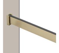 YCVAWEOD Gold Heavy Duty Closet Organizer Valet Rod Wardrobe Rail Brushed Metal Closet Rod Closet Bar for Hanging Clothes Space Saving Garment Pole for Wardrobes and Cloakrooms (35 3/8 inch) LWX