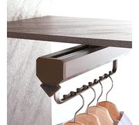 YCVAWEOD Heavy Duty Extendable Pull Out Closet Rod - Pull Out Closet Rod, Load-Bearing Up To 30 Kg Push-Pull Wardrobe Organizer, Space-Saving, Hangers In Various Sizes(430mm) LWX