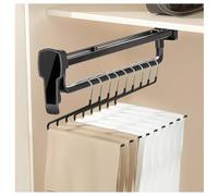 YCVAWEOD Heavy Duty Hanger Rack Bar, Pull Out Clothes Hanger Rail for Closet, Retractable Wardrobe Clothing Rail Aluminum alloy Closet Rod for Clothes Storage (Size : 55.5cm) LWX