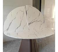 YCVAWEOD Heavy Duty Round Folding Multipurpose Banquet Table No Legs, Solid Wood Foldable Temporary Desktop, Portable Folding Table Top Extender(120cm (47inch)) LWX