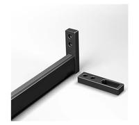 YCVAWEOD Heavy Duty Wall Mount Clothes Rack with Detachable Cuttable Rod Easy to Install and Durable Support Brackets Closet Pole for Hanging Clothes LWX