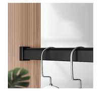 YCVAWEOD Heavy Duty Wall Mounted Clothes Rail Modern Metal Closet Rods Garment Hanger for Bedroom/Cloakroom SpaceSaving Hanging Pole LWX