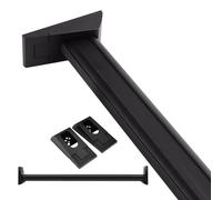 YCVAWEOD Heavy Duty Wall Mounted Clothes Rod Durable Metal Hanger Rail for Bathroom Shower Laundry Room Balcony Expandable Shoe Rack for Shoe Cabinets 8 66 Inch Lengths LWX