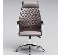 YCVAWEOD High Back Executive Office Chair Swivel Computer Desk Chair with Chrome Armrests & Lumbar Support for Ultimate Comfort and Productivity LWX