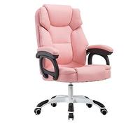 YCVAWEOD High Back Office Chair Adjustable Height with Double Cushion Leather Ideal for Office & Meeting Room Stylish Pink Design Comfort & Support LWX