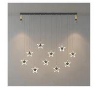 YCVAWEOD Home Chandelier,Nordic LED Pendant Lights Dining Table Kitchen Chandeliers Living Room Hotel Restaurant Coffee Hall Studyroom Indoor Home Lamp(A-115cm-Black) LWX