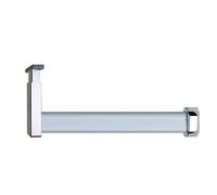 YCVAWEOD Home Closet Rods for Hanging Clothes Adjustable Closet Hanging Rod, L-Shaped Metal Wardrobe Hanger Holder with End Supports, 15 20 30 40 50 60 cm Long LWX