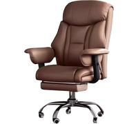 YCVAWEOD Home Office Desk Chair, Chairs Adjustable Office Chair Swivel Chair for Home Dormitory Study Gaming Chair Backrest Chair,Brown-60*(106~115) cm LWX