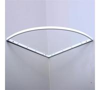 YCVAWEOD Industrial Corner Hanging Bar, Wall-Mounted Pipe Clothes Rack, Heavy-Duty Space Saver Garment Hanger, Iron Corner Clothing Rack 30x30cm, Stylish White Design LWX