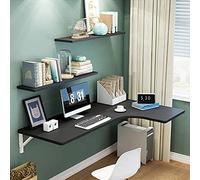 YCVAWEOD Industrial Folding Wall Mounted Workbench Drop Leaf Table, Dining Table Desk, Wood Wall Mounted Bar Tables,Workbench,Study Table,Collapsible Block Solid Wood Table,C,80 * 70 * 50cm LWX