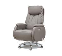 YCVAWEOD Leather Boss Chair, Comfortable Office Chairs Managerial Executive Chairs, 160°Freely Reclining High-Back Computer Chair with Electric Footrest, Adjustable Liftable Swivel Recliner loft LWX