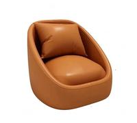 YCVAWEOD Leather Couch, Mid-Century Modern Couch With Comfy Cushions, Solid Wooden Frame for Office, Living Room and Bedroom orange-2 LWX