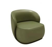 YCVAWEOD Leather Couch, Mid-Century Modern Couch With Comfy Cushions, Solid Wooden Frame for Office, Living Room and Bedroom green-1 LWX