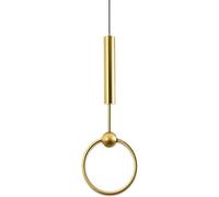 YCVAWEOD LED Background Wall Pendant Lights Circle Window Hanging lamp Bar Study Modern Chandelier Light Fixtures,Kitchen LWX