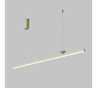 YCVAWEOD LED Linear Chandelier Nordic Pendant Light Long Strip Hanging Ceiling Lamp Kitchen Island Lighting Fixture Geometric Hanging Chandeliers for Dining Room Pool Table 3 Color Mode LWX