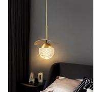 YCVAWEOD LED Nordic Bedside Table =Pendant Lights Creative Design Modern Minimalism Hanging lamp Bedroom Light Pendant lamp Dining Table lamp Warm Light 3000K 12 * 24cm LWX