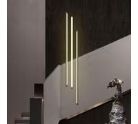 YCVAWEOD LED Pendant Light for Stairs, Modern 12-Head Adjustable Ceiling Fixture, Dimmable Aluminum Design, Warm Light (Size: 3 Heads, 100 cm) LWX