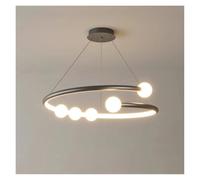 YCVAWEOD LED Pendant Light Nordic Circle Designer Lights Modern Minimalist Restaurant Living Room Dining Table Bedroom Indoor Hanging Lamp Lighting,Unique Style LWX