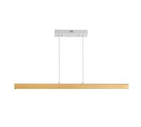 YCVAWEOD LED Pendant Light Wood Chandelier Ceiling Lamp 36.2in Linear Hanging Lamp, Long Strip Kitchen Island Lighting Fixture Wooden Dining Table Lights Minimalist Suspension Lamps LWX