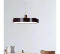 YCVAWEOD LED Wood Pendant Lights Dimmable Dining Room lamp Minimalism Pendant Light Modern Nordic Hanging lamp= 3000K/4500K/6000K for Bedroom Living Room Ø30cm LWX