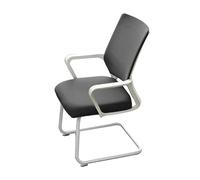 YCVAWEOD Mesh Office Chair, Office Guest Chair, No Wheels Mesh Desk Chairs, for Home, Meeting Room, Conference Multi-Scene Use(Black) LWX