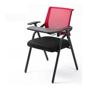 YCVAWEOD Mesh Office Chair with Folding Writing Desk & Cup Holder Steel Frame Desk Chair for Home & Guest Use Comfortable Padded Seating for Living Room & Office LWX