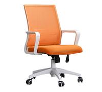 YCVAWEOD Mesh Swivel Office Chair - High Back Adjustable Lift Chair with Fixed Arms for Home & Office - Comfortable Computer Chair for Productivity LWX