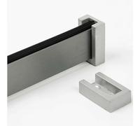 YCVAWEOD Metal Wall-Mounted Clothing Rack Adjustable Length 120cm Wide Non-Slip Hanger Includes Brackets Durable Clothes nizer for Efficient Storage Solutions LWX