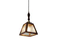 YCVAWEOD Mid Century Modern Glass Pendant Light for Kitchen Island Antique Brass Chandelier Retro Style Farmhouse Hanging Lamp Ceiling Mounted Industry Lighting Fixture Living Room LWX