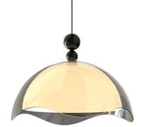 YCVAWEOD Mid-century Style Dining Pendant Lamp Full-spectrum LED Light Source Hanging Light Fixture Retro Home Iron Acrylic Pendant Light For Bedroom, Reading Room,Kids Room, Living Room LWX