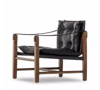 YCVAWEOD Modern Accent Chair, Mid Century Sitting Chair With Sponge Cushion, Comfy and Sturdy Lounge Chair for Bedroom, Living Room, Office,Easy Assembly A LWX