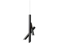YCVAWEOD Modern Black Pendant Lamps Adjustable LED Ceiling Light with 3 Lights Unique Focus Design Perfect for Hallway Dining Room & Kitchen Stylish Mini Pendant Lighting LWX