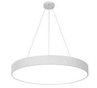 YCVAWEOD Modern Ceiling Light LED Pendant Light Round Metal Suspension Lamps for Kitchen Island, Height Adjustable Ceiling Light Fixture Energy Saving with Acrylic Chandeliers LWX