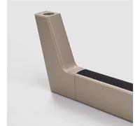 YCVAWEOD Modern Closet Rod Brackets Wardrobe Rail Extender Kit for Laundry Room Clothes Hanger nization Bar with Flange Space Saving Up to 140cm Gold Includes Nails 105cm (41 3/8") LWX