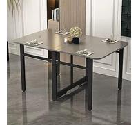 YCVAWEOD Modern Drop Leaf Dining Table Expandable Folding Kitchen Table for Small Apartments Multifunction Space Saving Table Extension Dinner Table for Kitchen Bedroom LWX