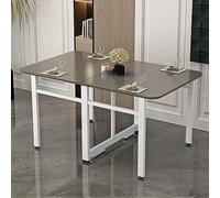 YCVAWEOD Modern Drop Leaf Dining Table for Small Apartments Folding & Expandable Kitchen Table with Multifunction Space Saving Design LWX