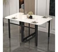 YCVAWEOD Modern Drop Leaf Dining Table with Expandable Design for Small Apartments Multifunctional Folding Kitchen Table for Space Saving in Kitchen or Bedroom LWX