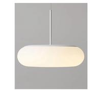 YCVAWEOD Modern LED Bread Maker Pendant Light Dimming Bedroom Ceiling Light White Round Lighting Fixtures Indoor Lighting,for Living Room LWX